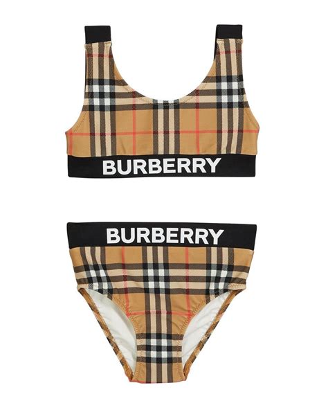 burberry girls swim|Burberry high waisted swimsuit.